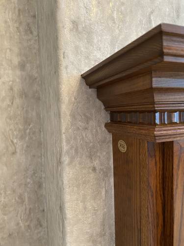 Feature wall with fireplace